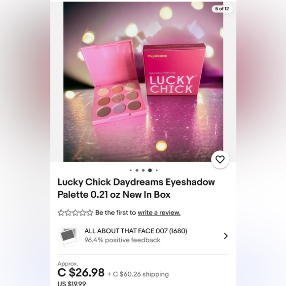 Lucky chick eyeshadow palette in daydreams - Picture 7 of 7